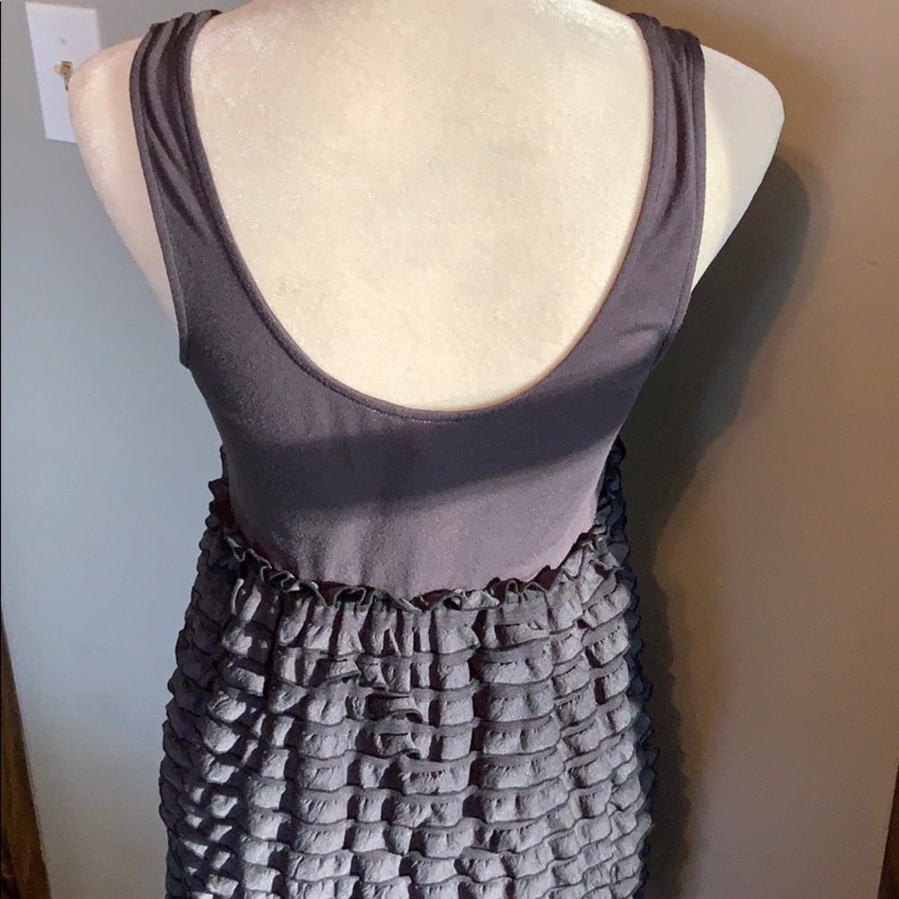 Black Ruffle Dress - Picture 3 of 4